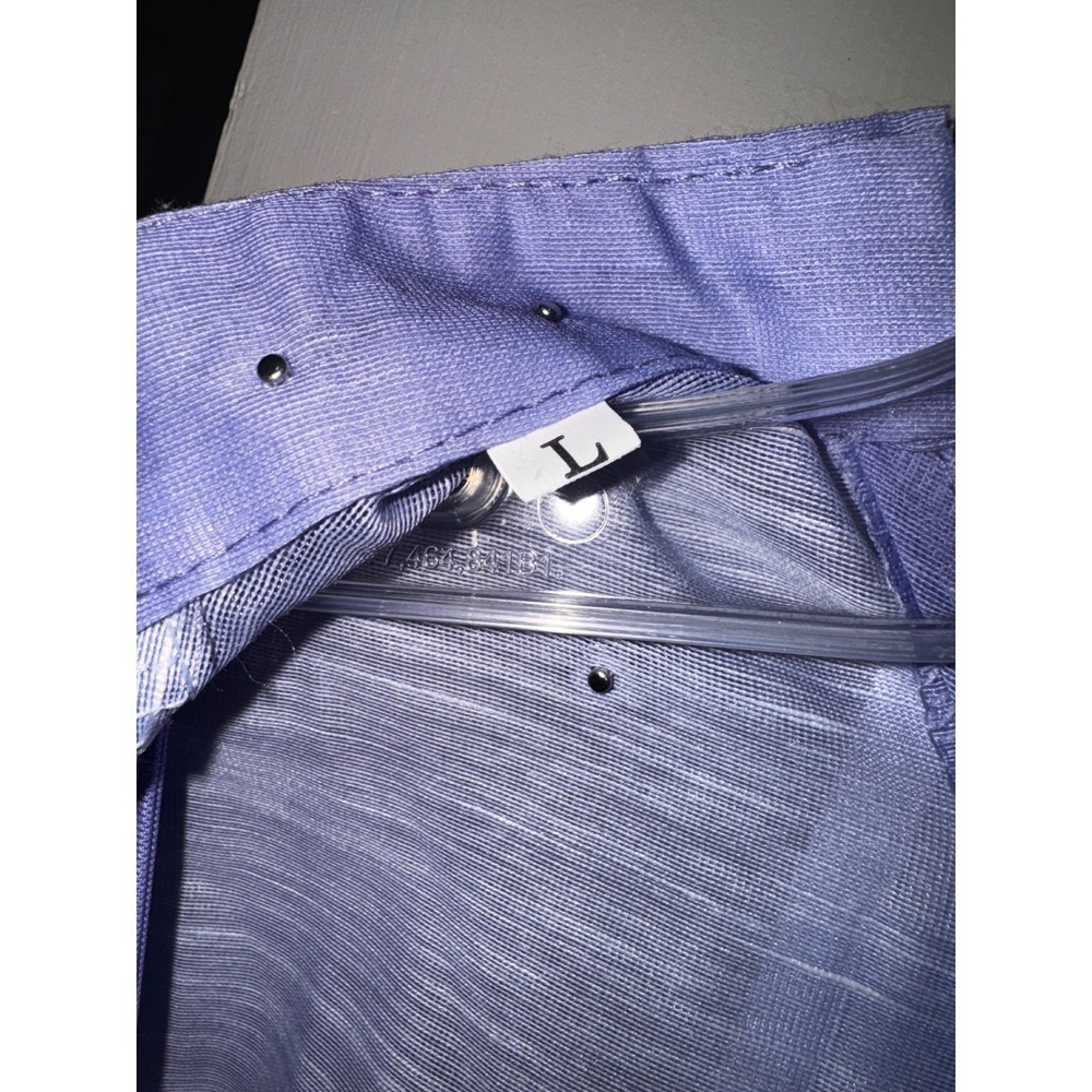 Bella Barnett Purple Embellished Button Down Long Sleeve NWT Belted Dress Size L - Picture 7 of 9